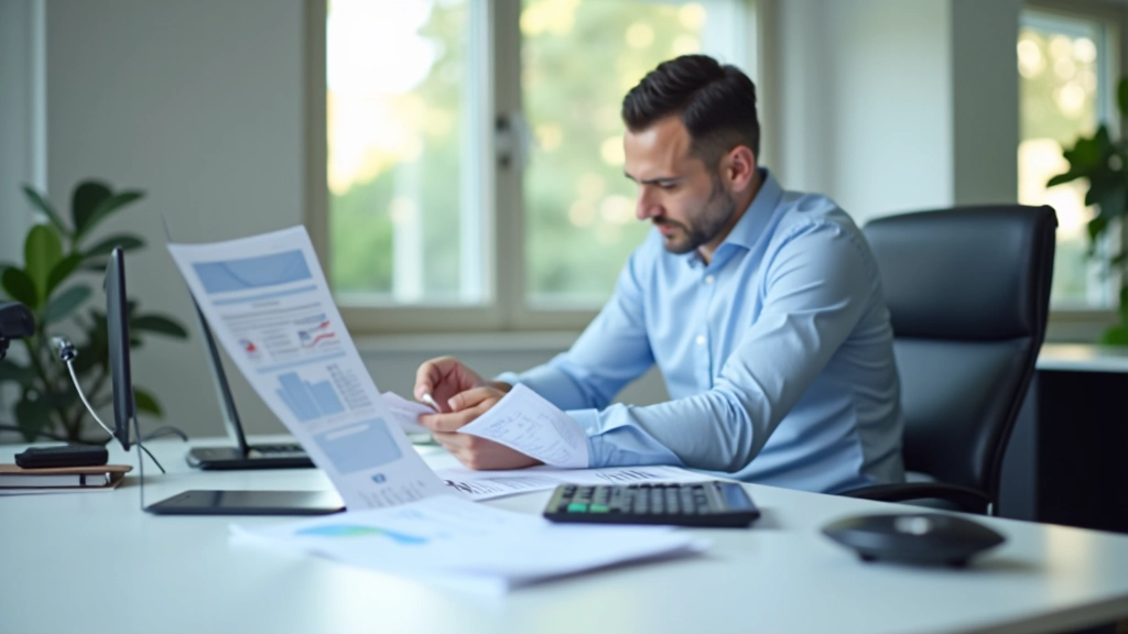 Analista finanziario che studia rapporti aziendali e valutazioni su Borsa Italiana