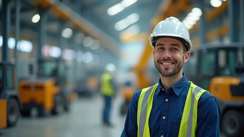 Cantiere di costruzione con nuovi impianti e attrezzature industriali, simbolo degli investimenti aziendali